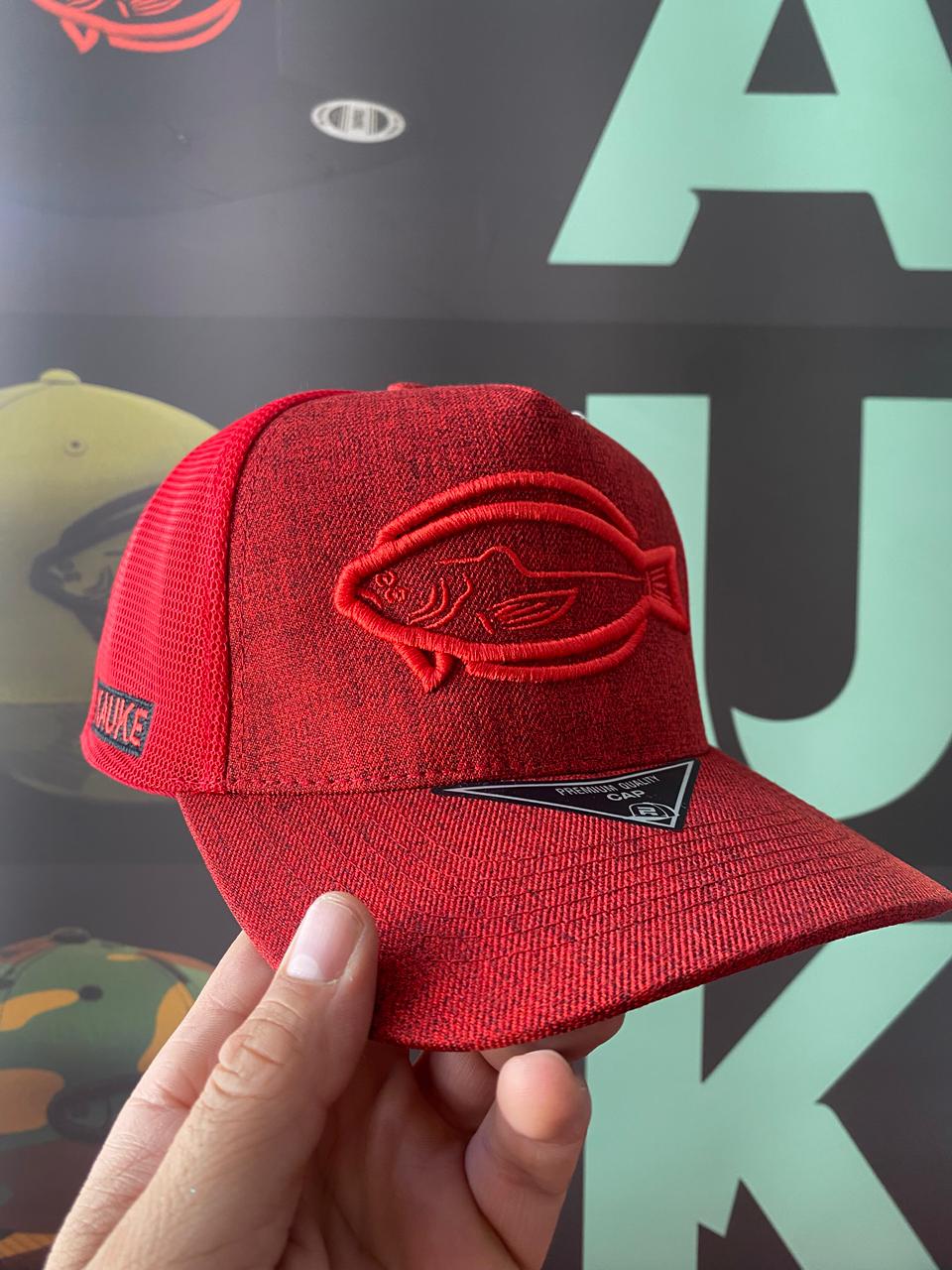 Gorro Lenguado Trucker Burdeo